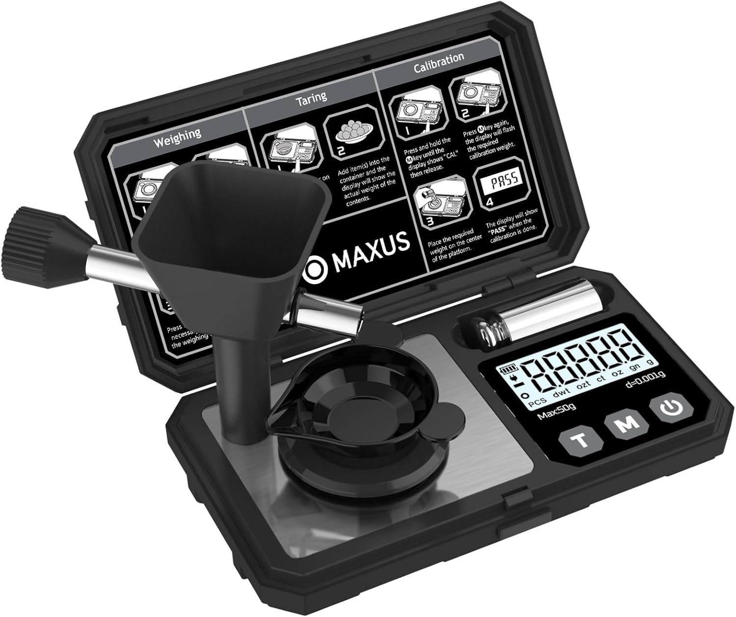 Digital Milligram Scale with Powder Trickler